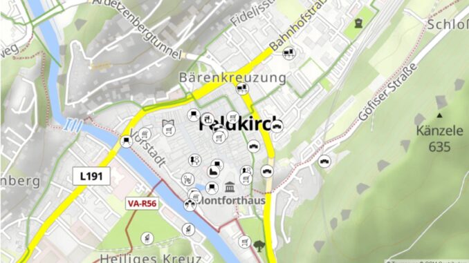 Vorarlberg V-Cloud Karten-Widget